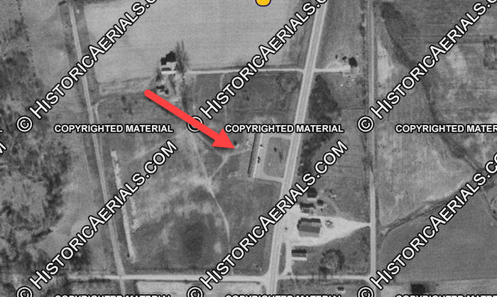 Morley Motel - 1954 Aerial (newer photo)